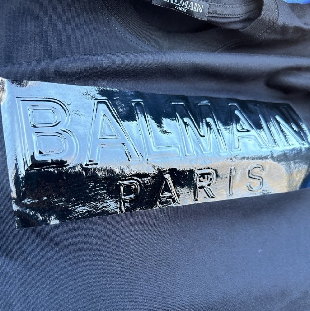 Balmain Black Short Sleeve Tee